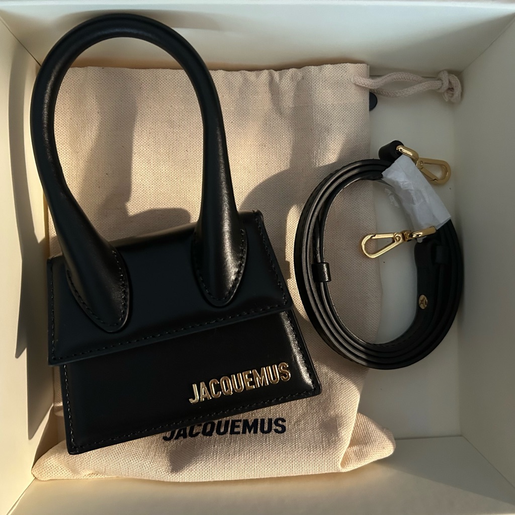 Jacquemus Black Leather Mini Bag